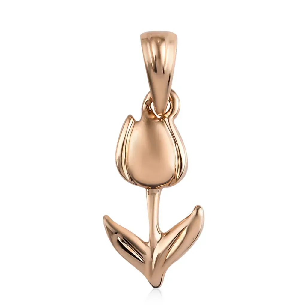 LUXORO 10K Rose Gold Flower Pendant