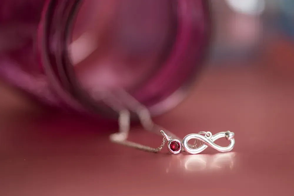 Sterling silver Always Love pendant.