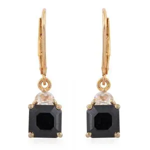 Black drop earrings