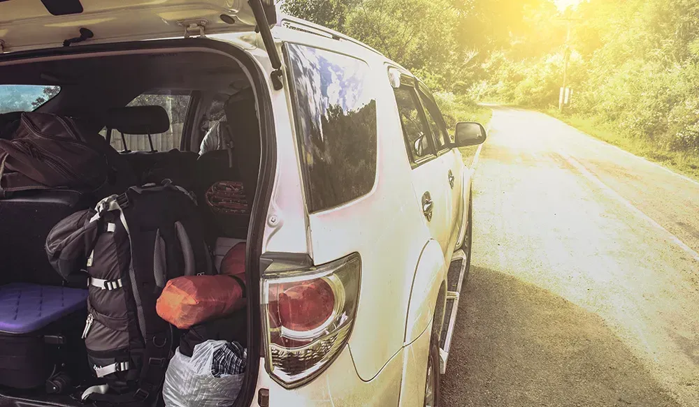 Car filled full of bags