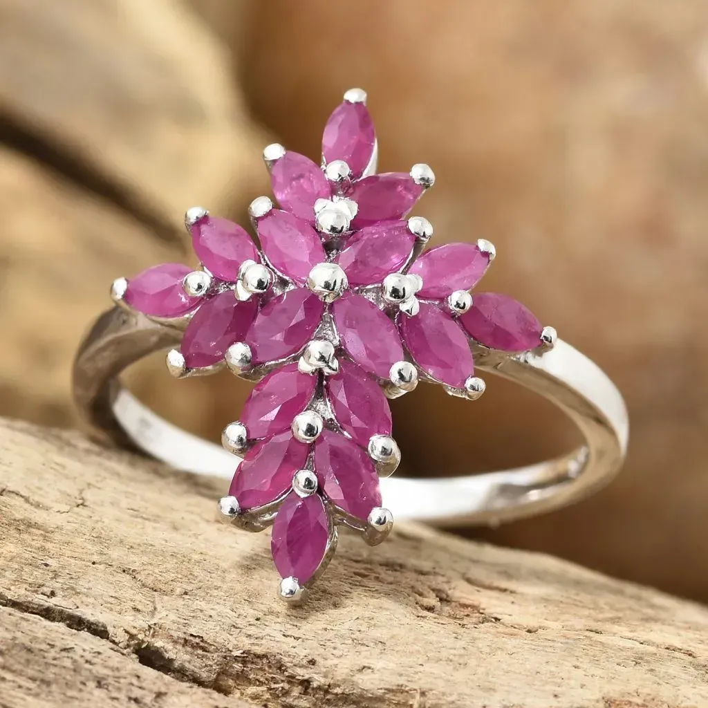 Magenta cross ring