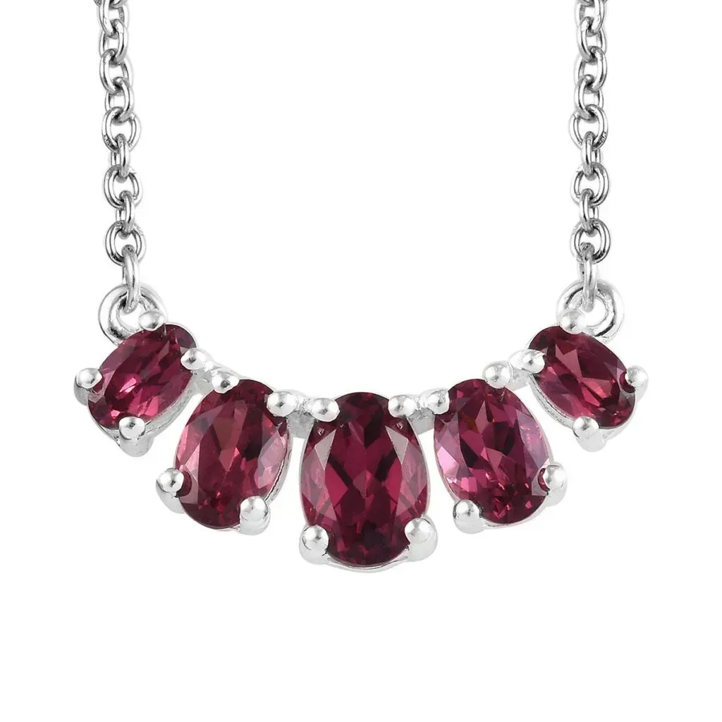 Rose garnet necklace. 