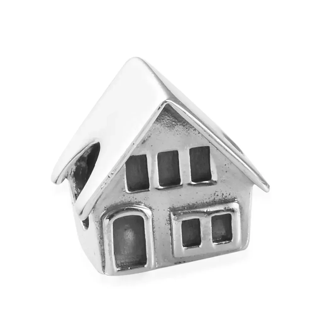 Sterling silver house charm.