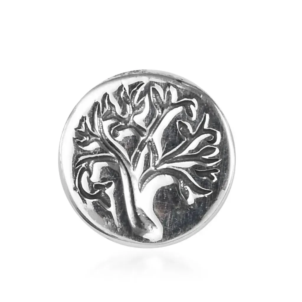 Sterling silver tree of life charm.