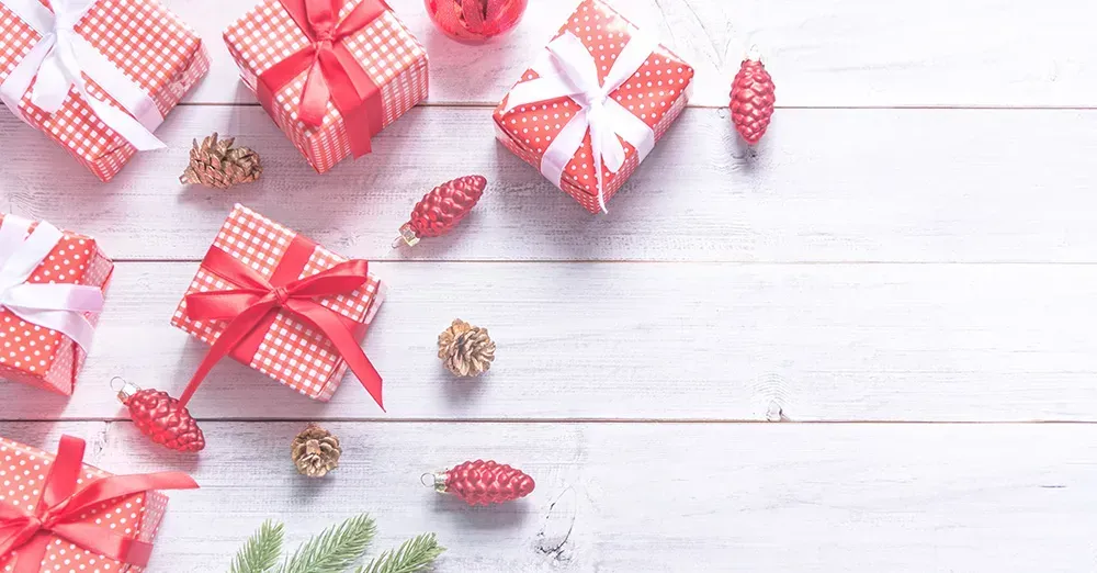 Christmas red boxes