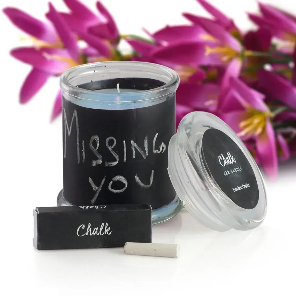 Chalk paint candle set