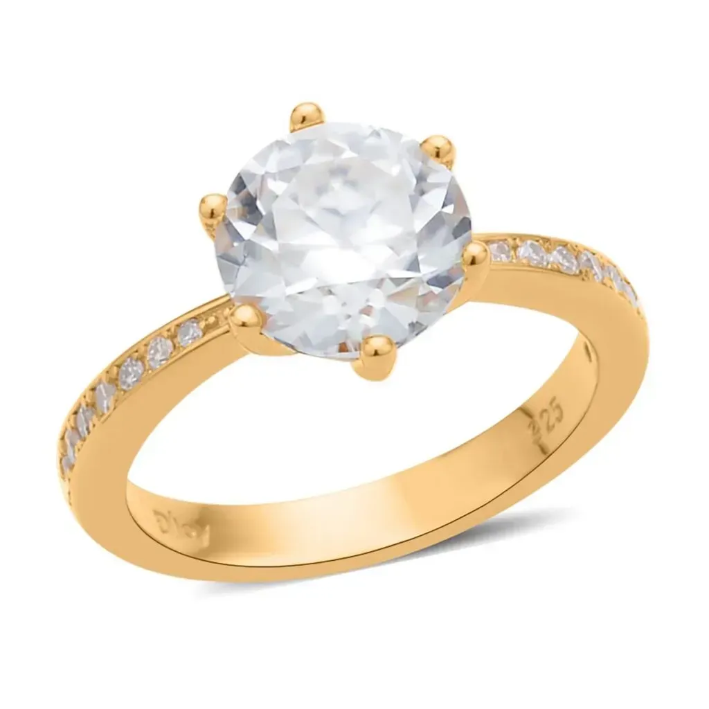 Old European cut moissanite ring. 