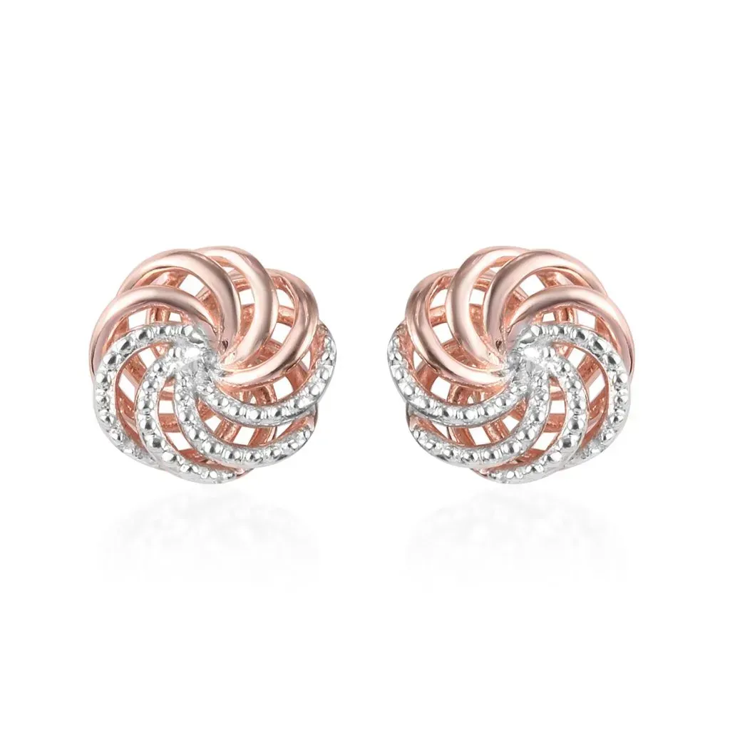 Gold statement earrings.