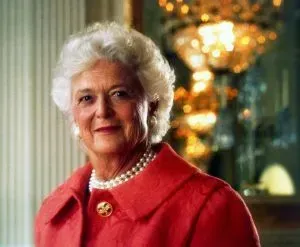 Official White House Barbara Bush portrait, 1992.