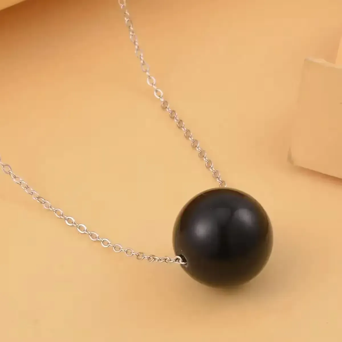 Obsidian Pendant for samhain symbol