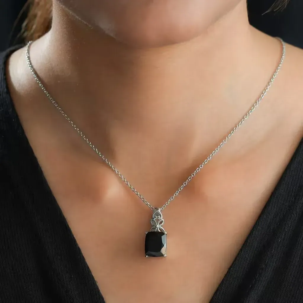 Black tourmaline pendant