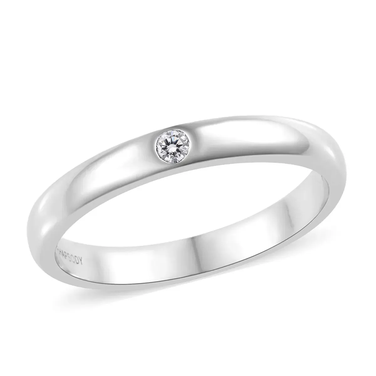 Rhapsody diamond men's ring in platinum.