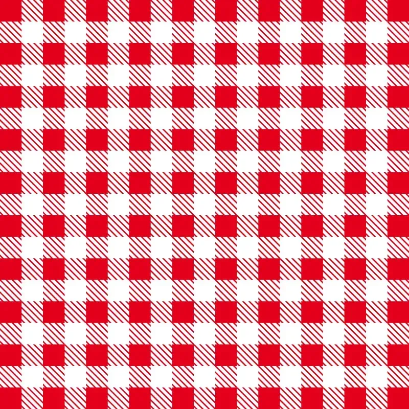 Gingham pattern.