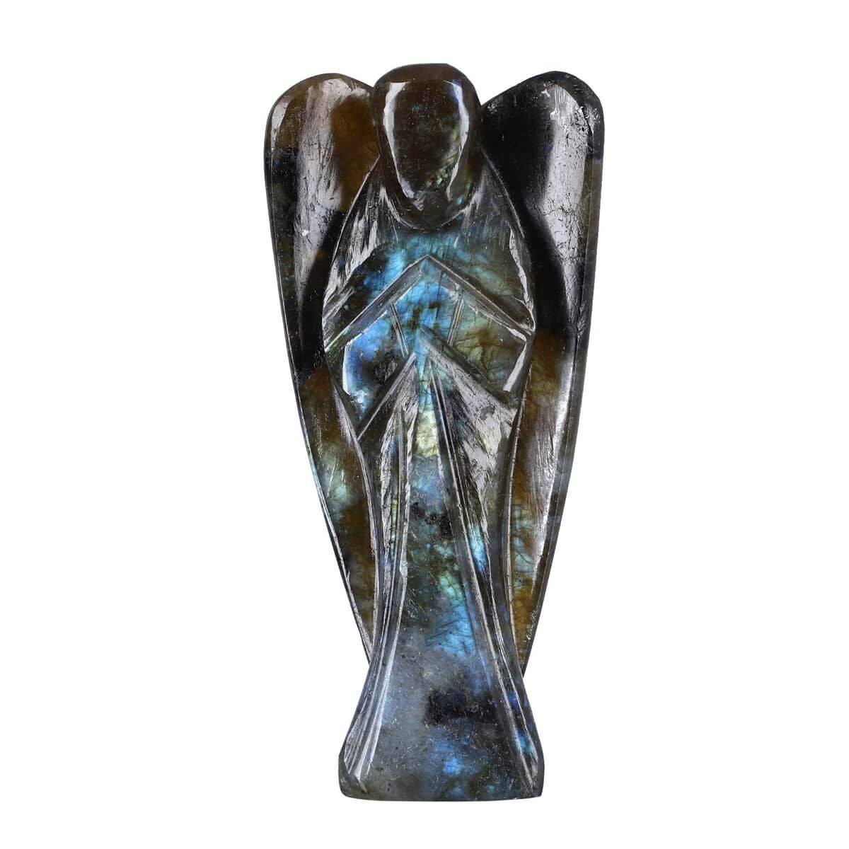 Hand Carved Labradorite Gemstone Angel - Brilliant Blue.jpg