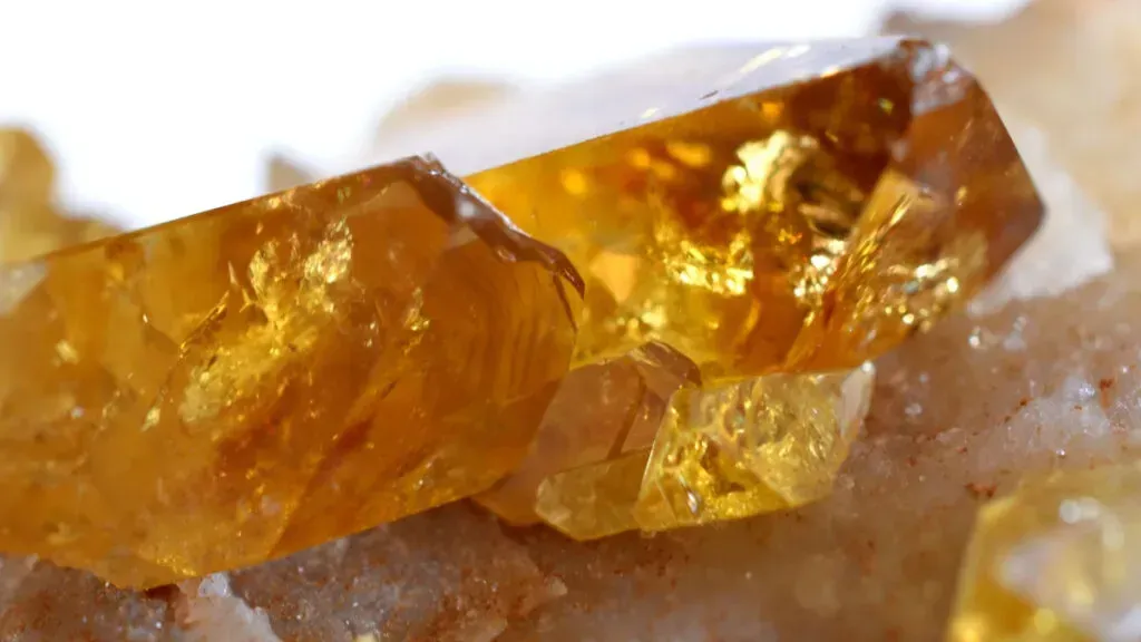 Heliodor rare gemstone golden beryl rough