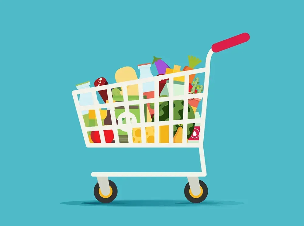 Image of full shopping cart
