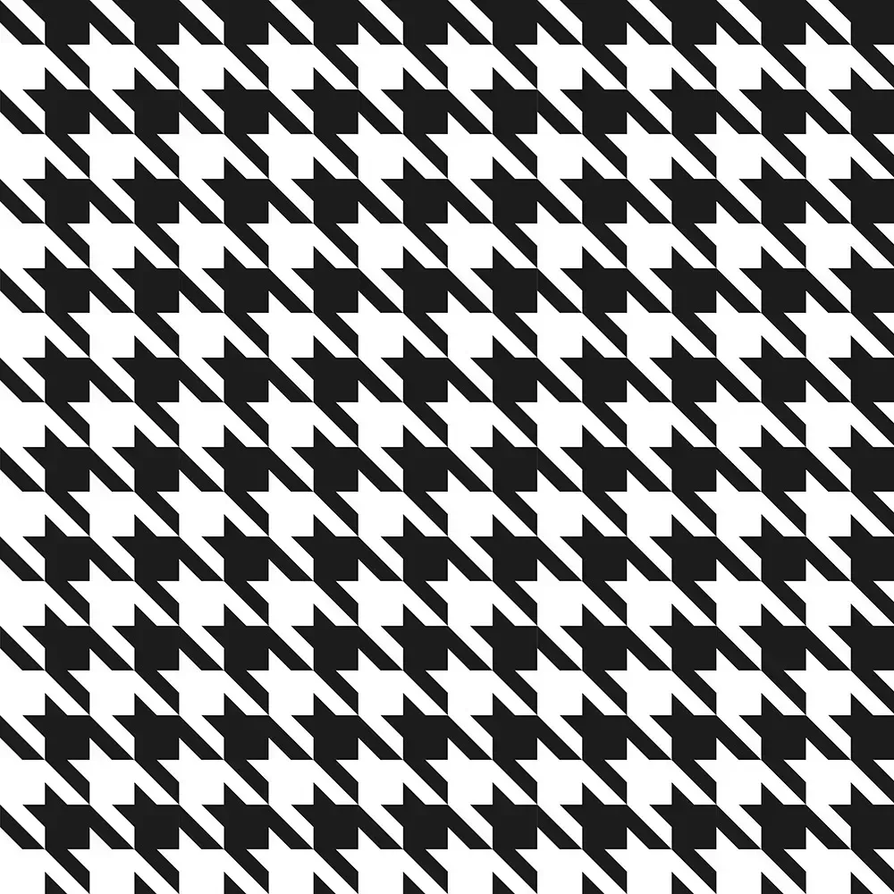 Houndstooth print.