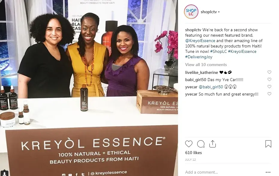Shop LC hosts promoting Kreyol Essence