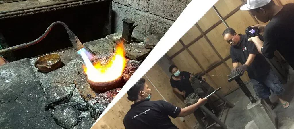 Silver undergoes stretching to create wire. 