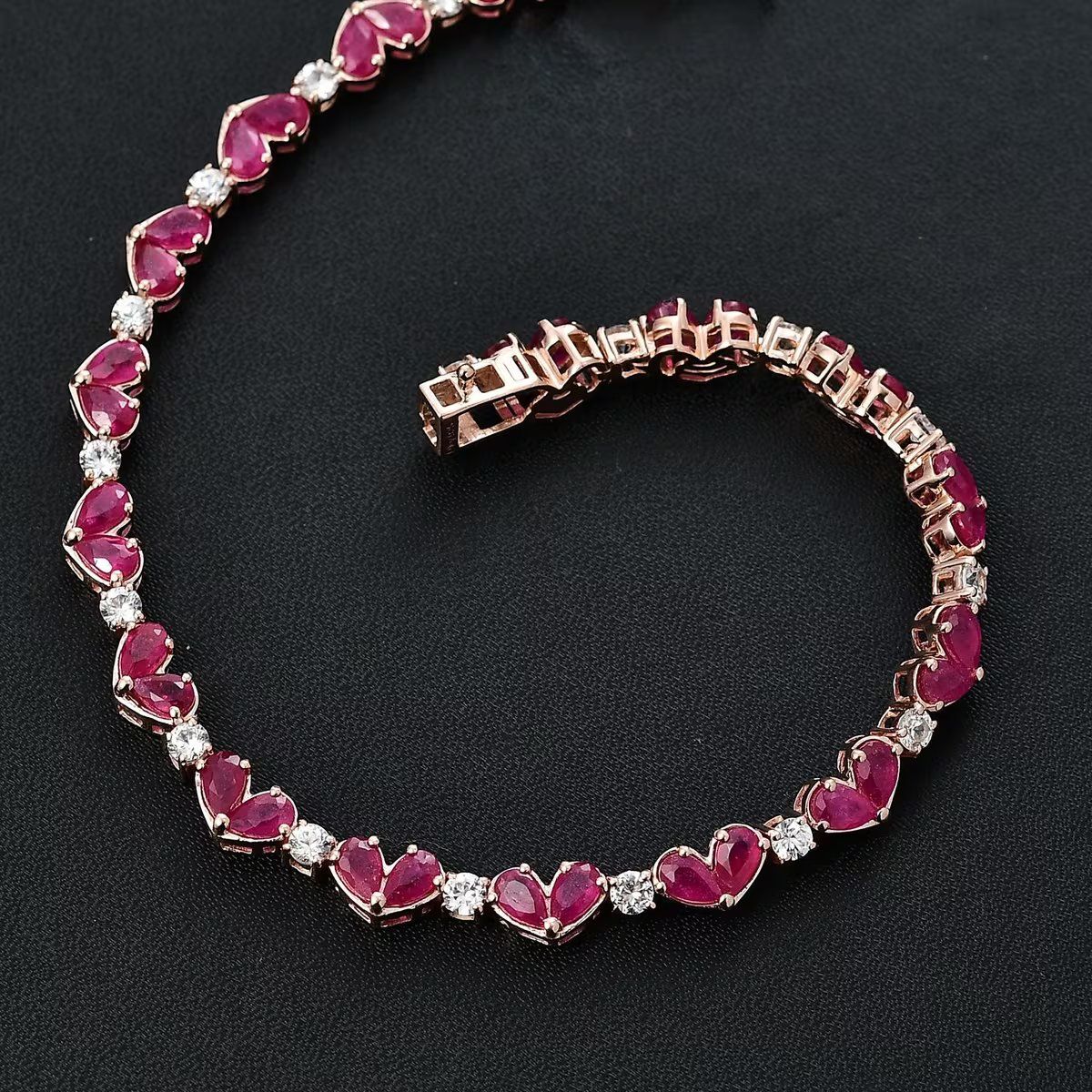 Ruby Birthstone Bracelet for July Babies