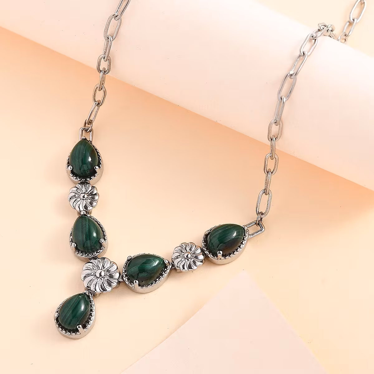 Karis African Malachite Necklace.avif