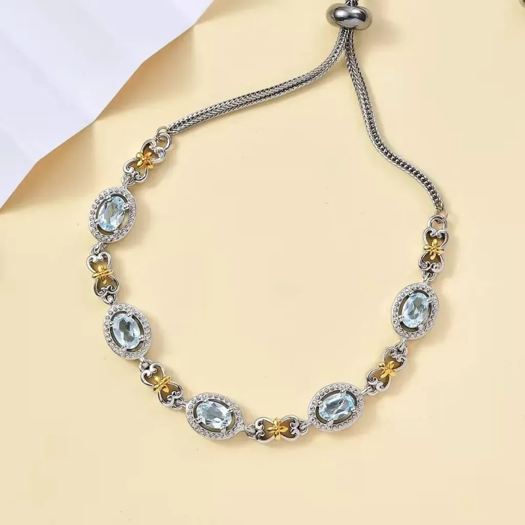Topaz bolo bracelet