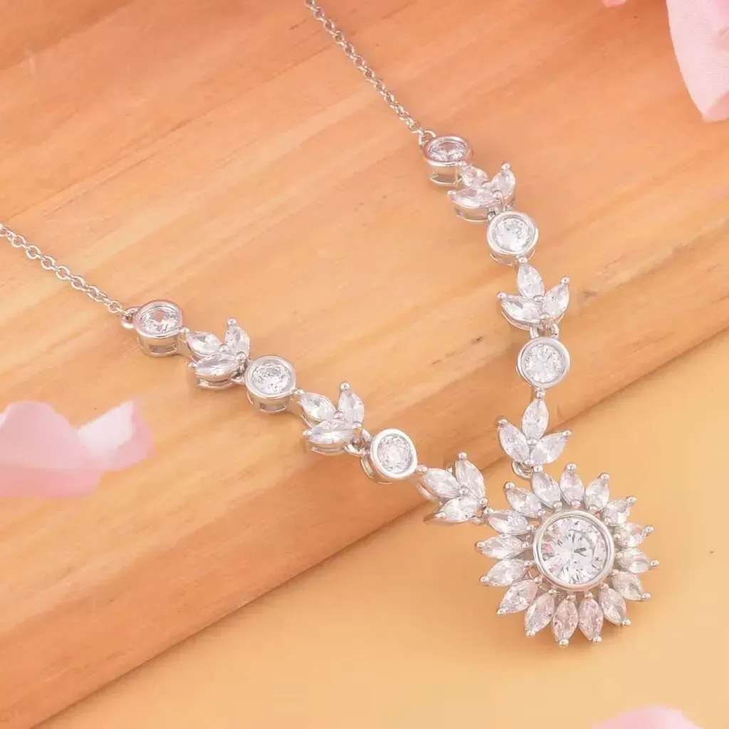 floral necklace vintage style jewelry