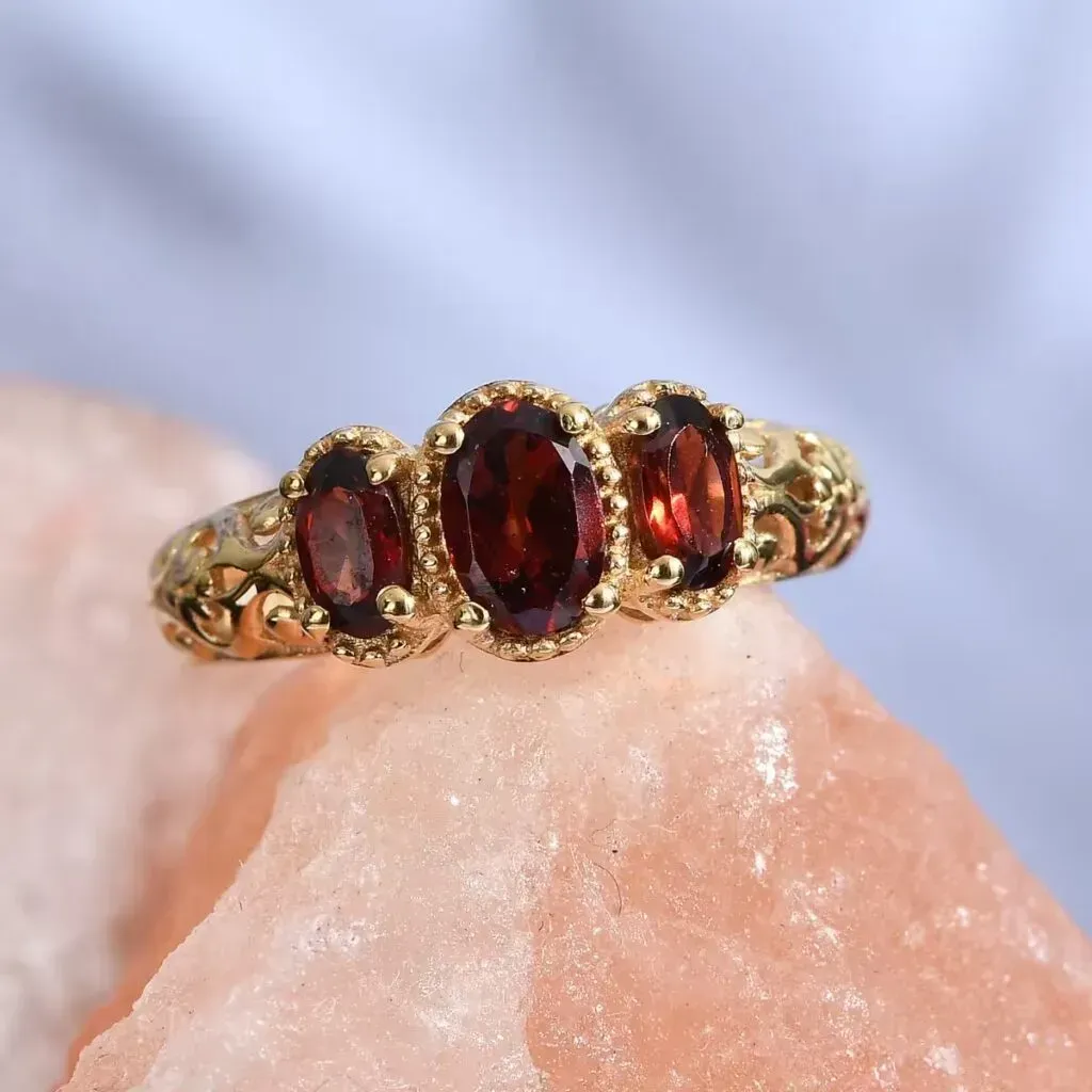 Garnet ring january birthstone