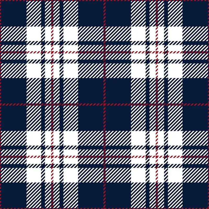 Plaid pattern.