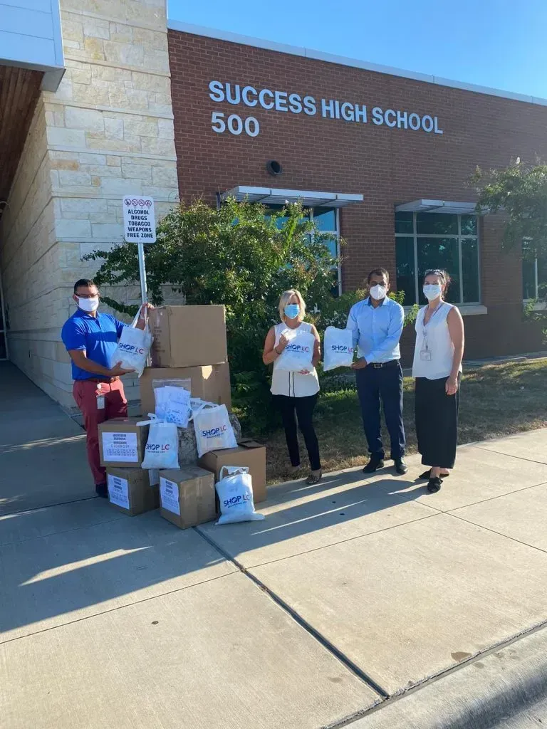 Shop LC Donates Masks and Hand Sanitizer to Round Rock Independent School District