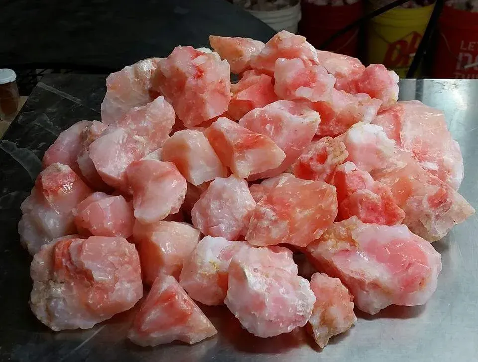 Rough Oregon peach opal.