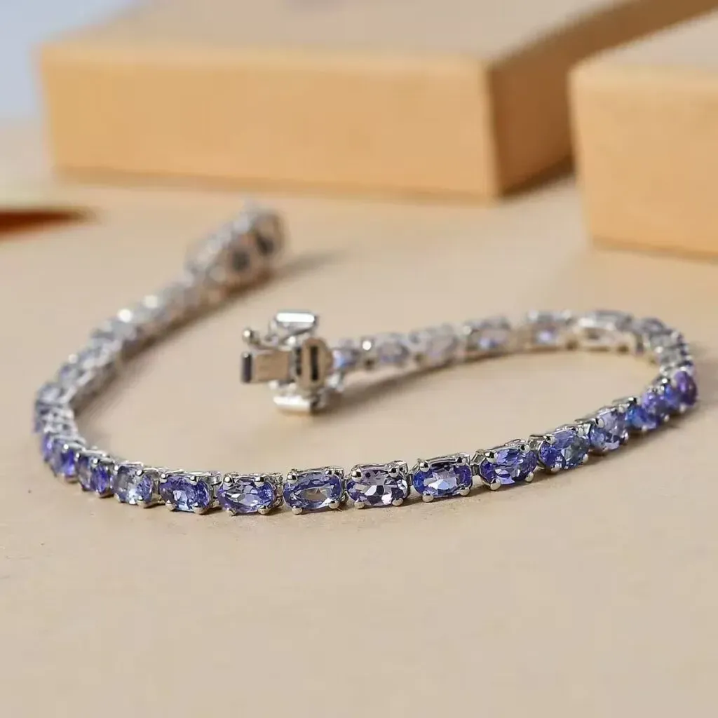 Tanzanite tennis bracelet