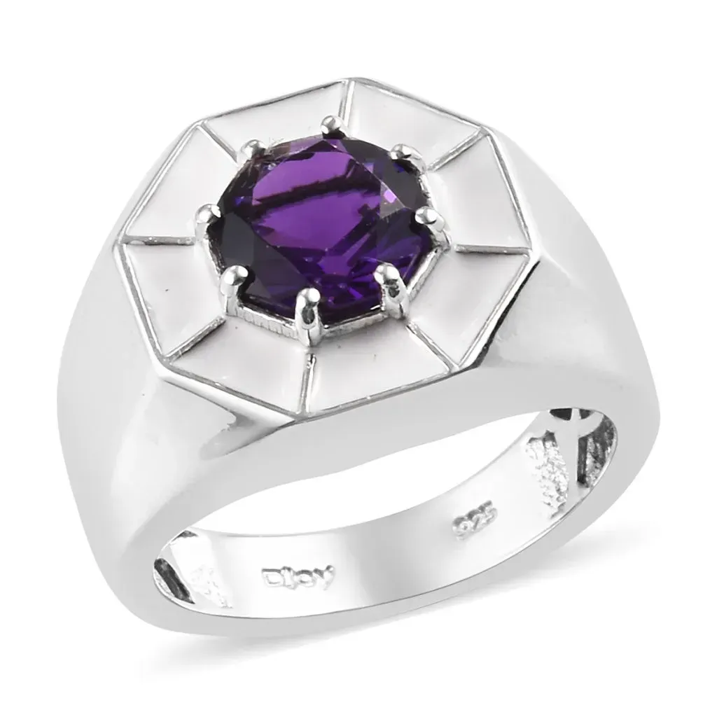Amethyst men's ring.