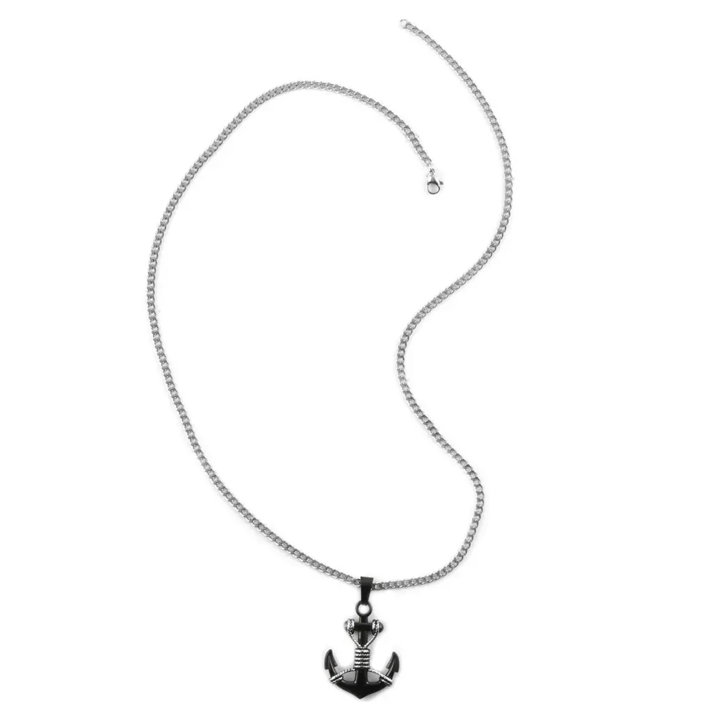 Stainless steel anchor pendant.