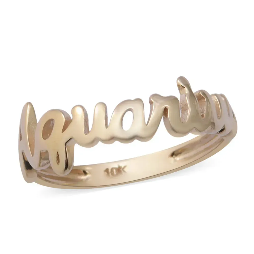 Aquarius Ring in 10K Yellow Gold