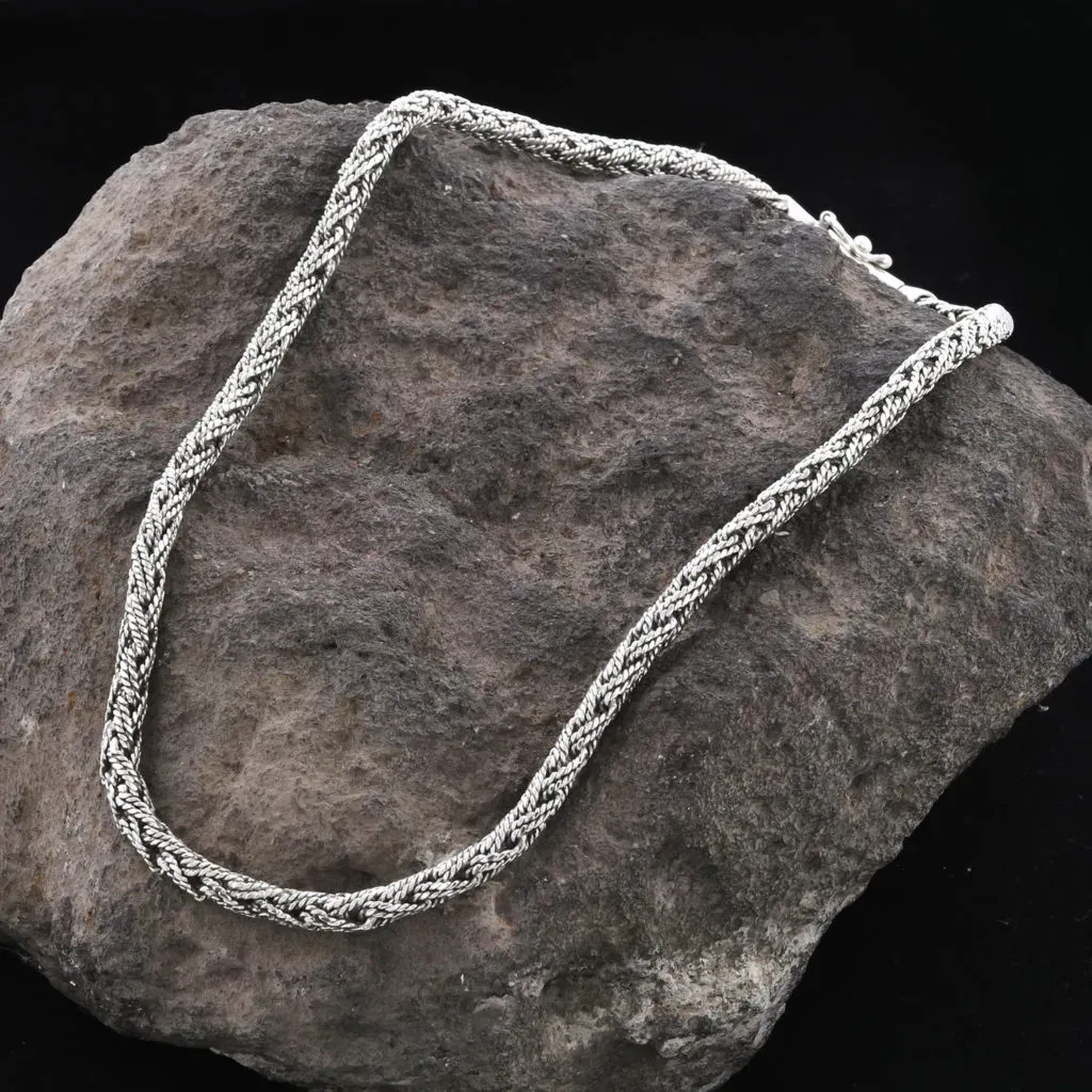 Sterling silver padian necklace from Bali. 
