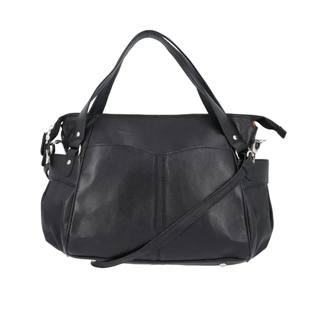 Black sling bag.