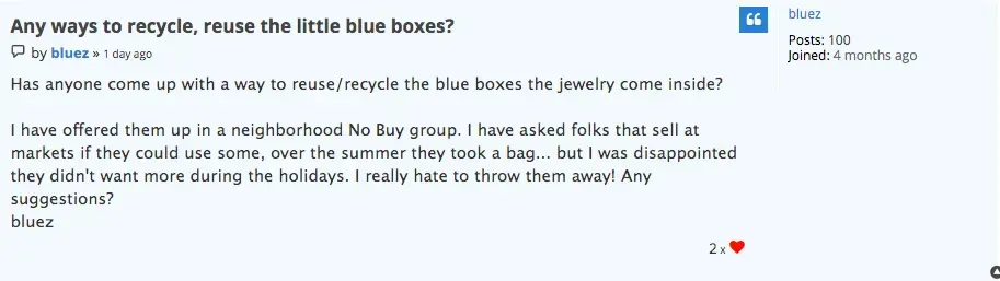 Community Forum post by member bluez.