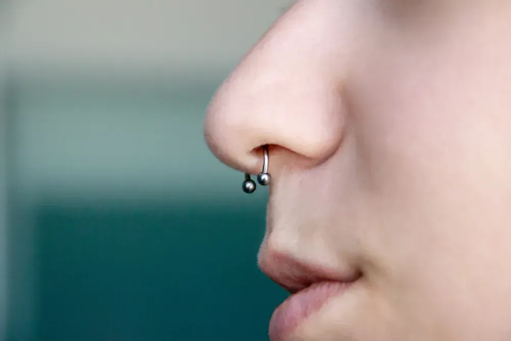 Nose Piercing septum. 