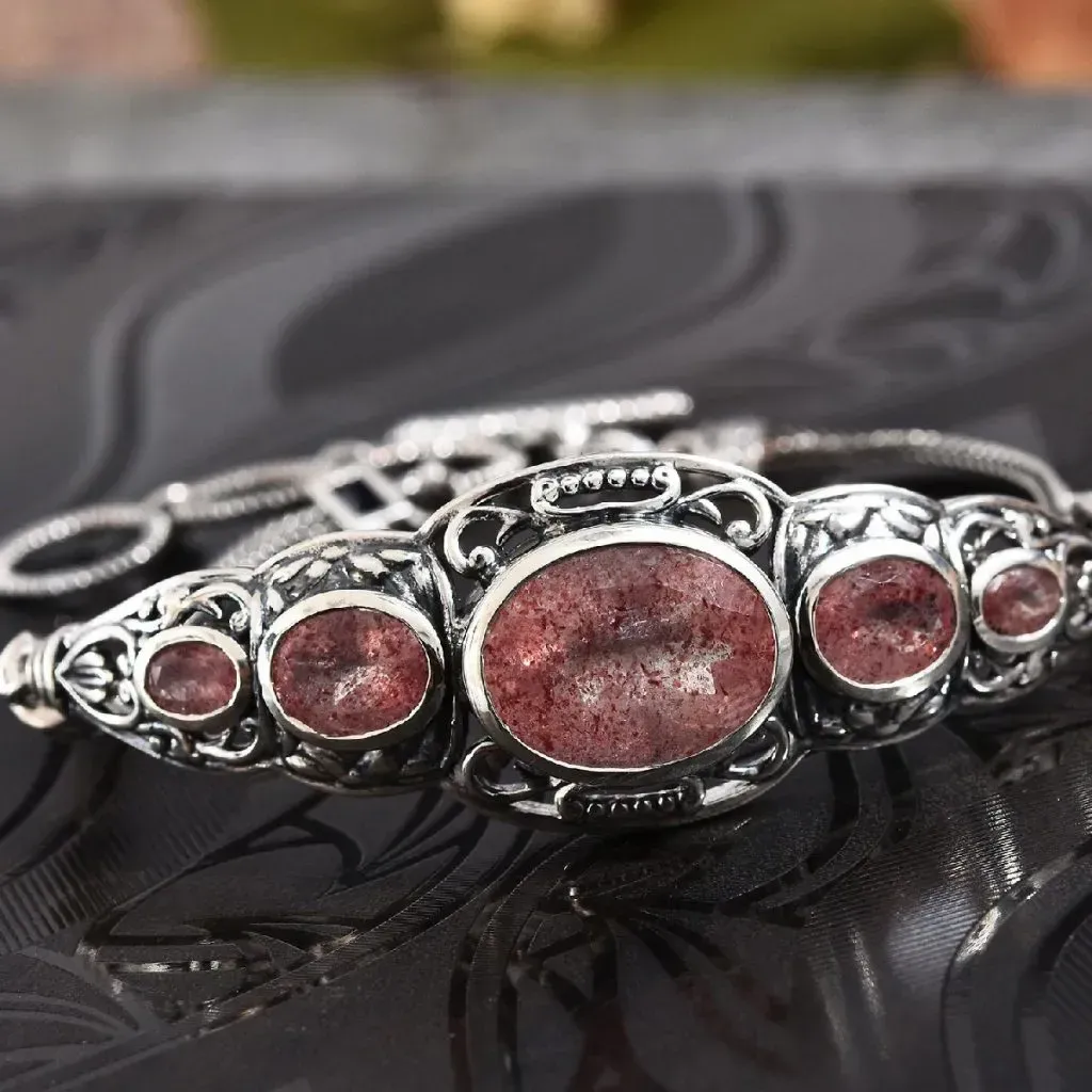 Cherry Tanzurine, Zircon Ring in Platinum Over Sterling Silver