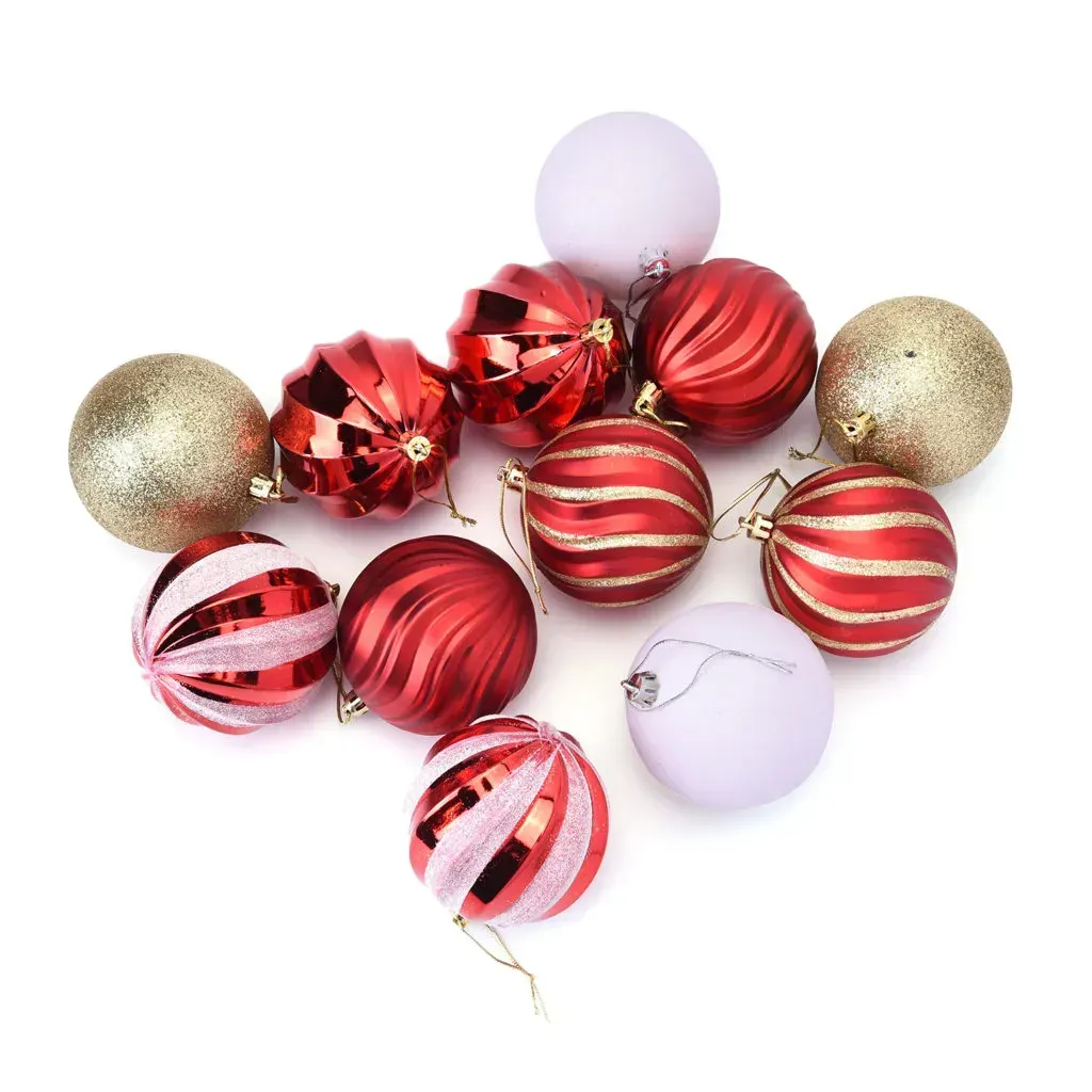 12 Pieces of Christmas Tree Decoration Balls