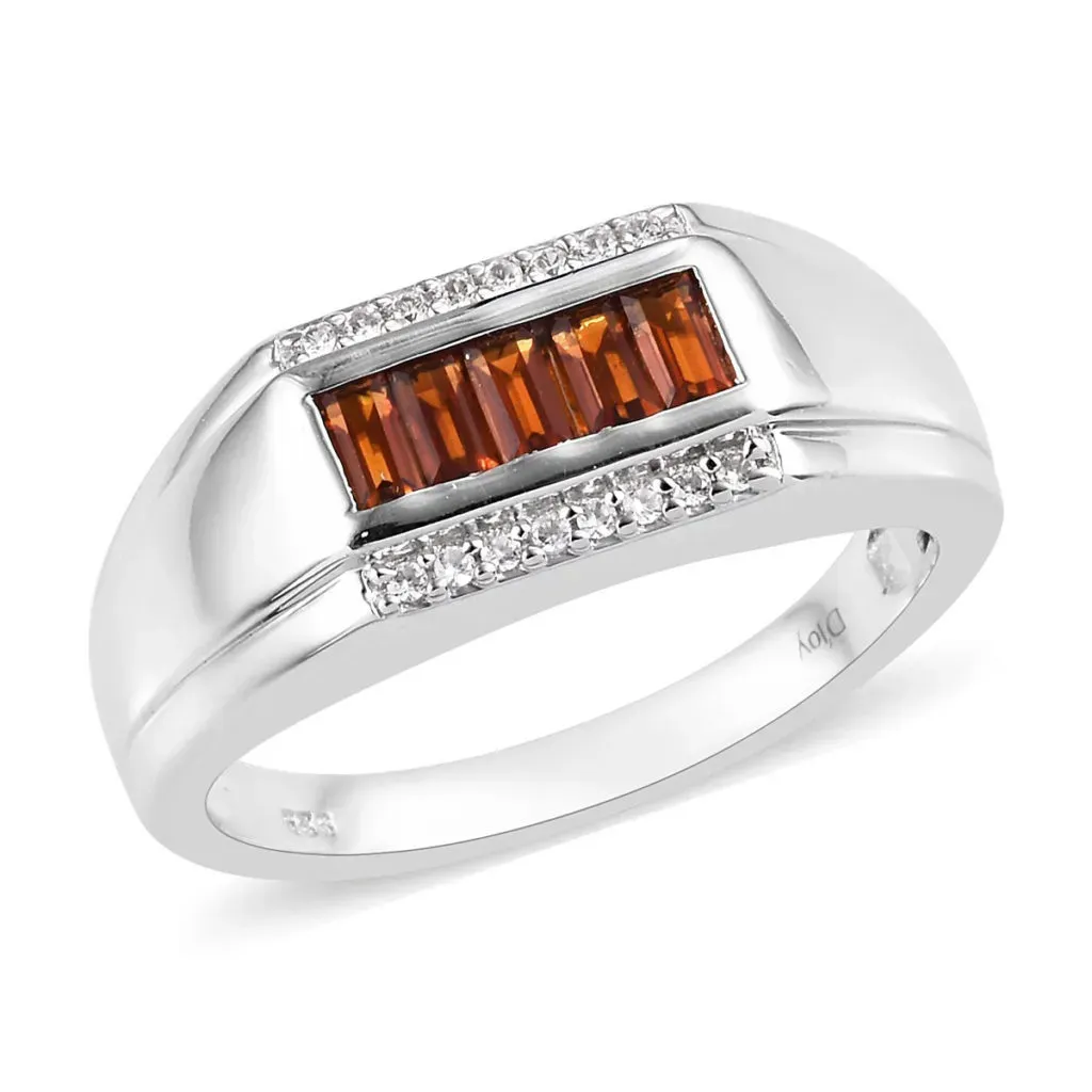 Citrine men's ring.