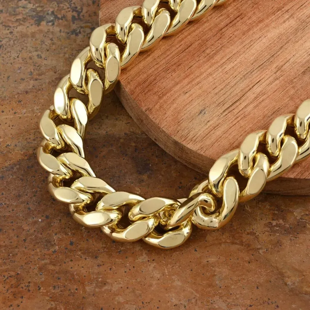 10K Yellow Gold 13mm Miami Cuban Chain Necklace 24 Inches 95.10 Grams