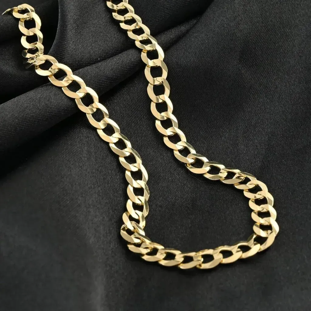 14K Yellow Gold 5.75mm Cuban Chain Necklace 26 Inches 23 Grams