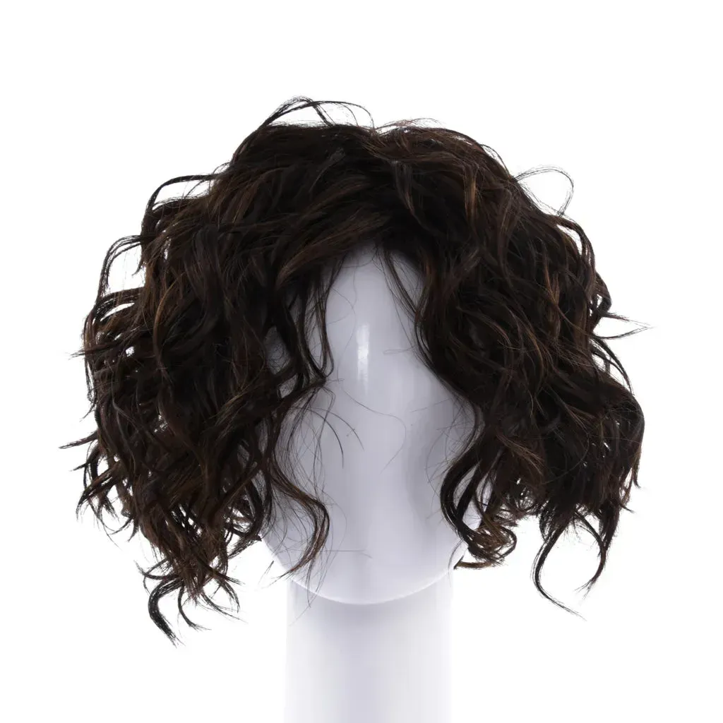Dark chocolate color wig. 