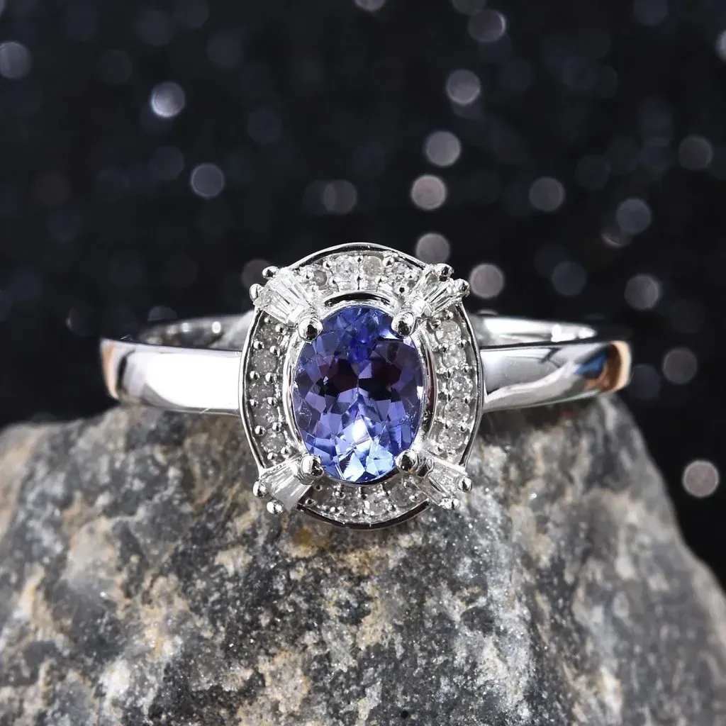 Tanzanite and Diamond Ring