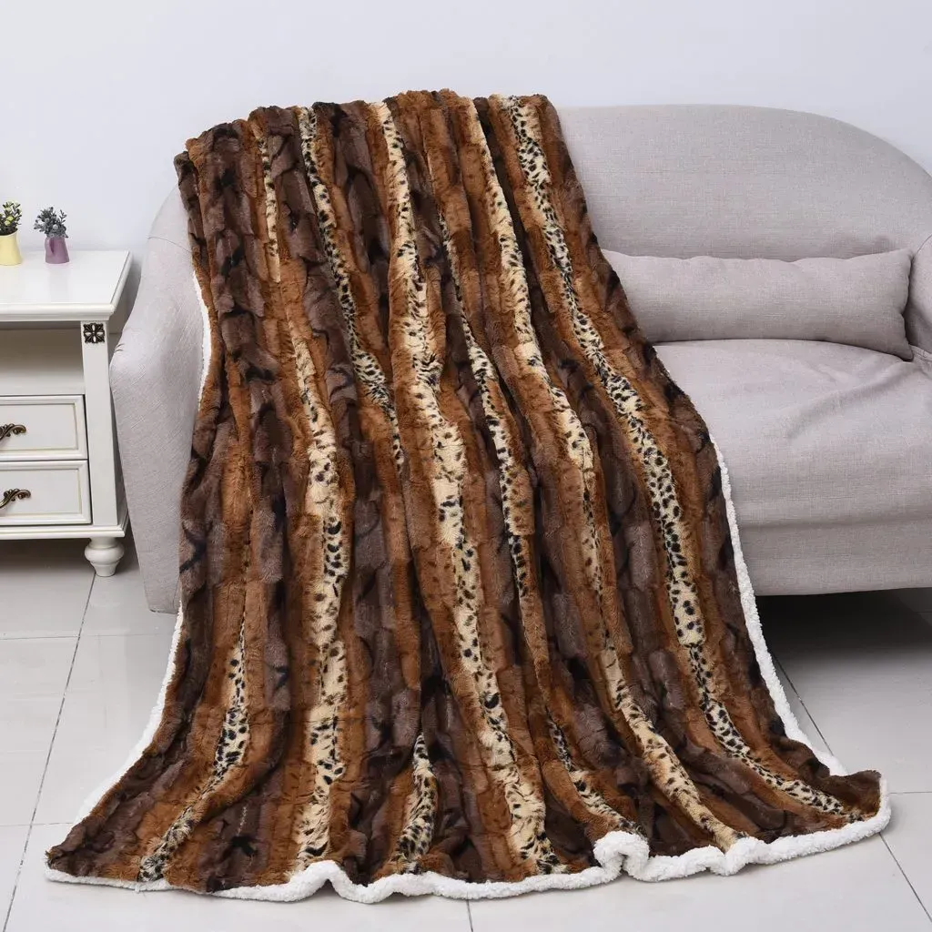 Deer stripe throw blanket. 