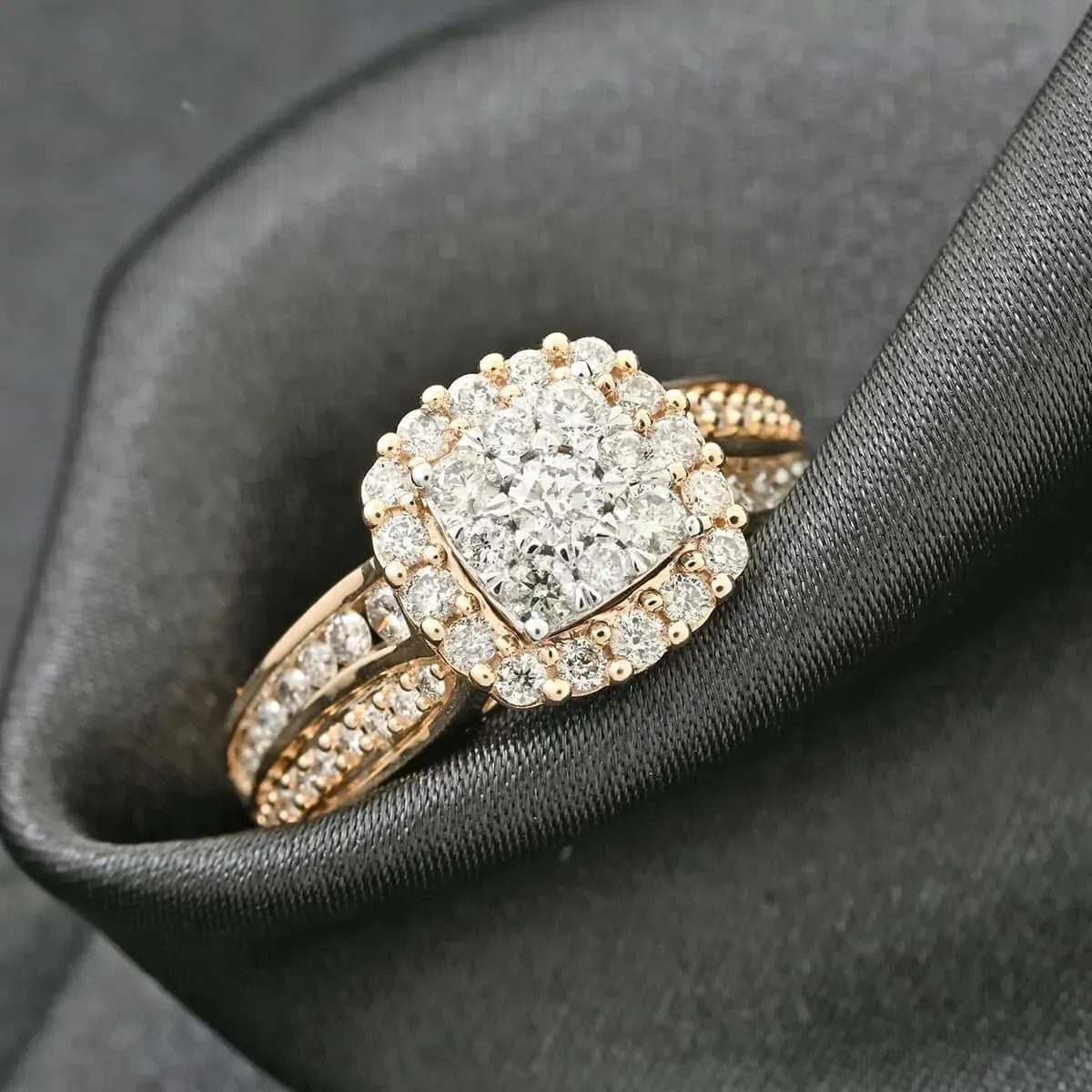 10K Yellow Gold G-H I1-I2 Diamond Ring 4.30 Grams 1.00 ctw