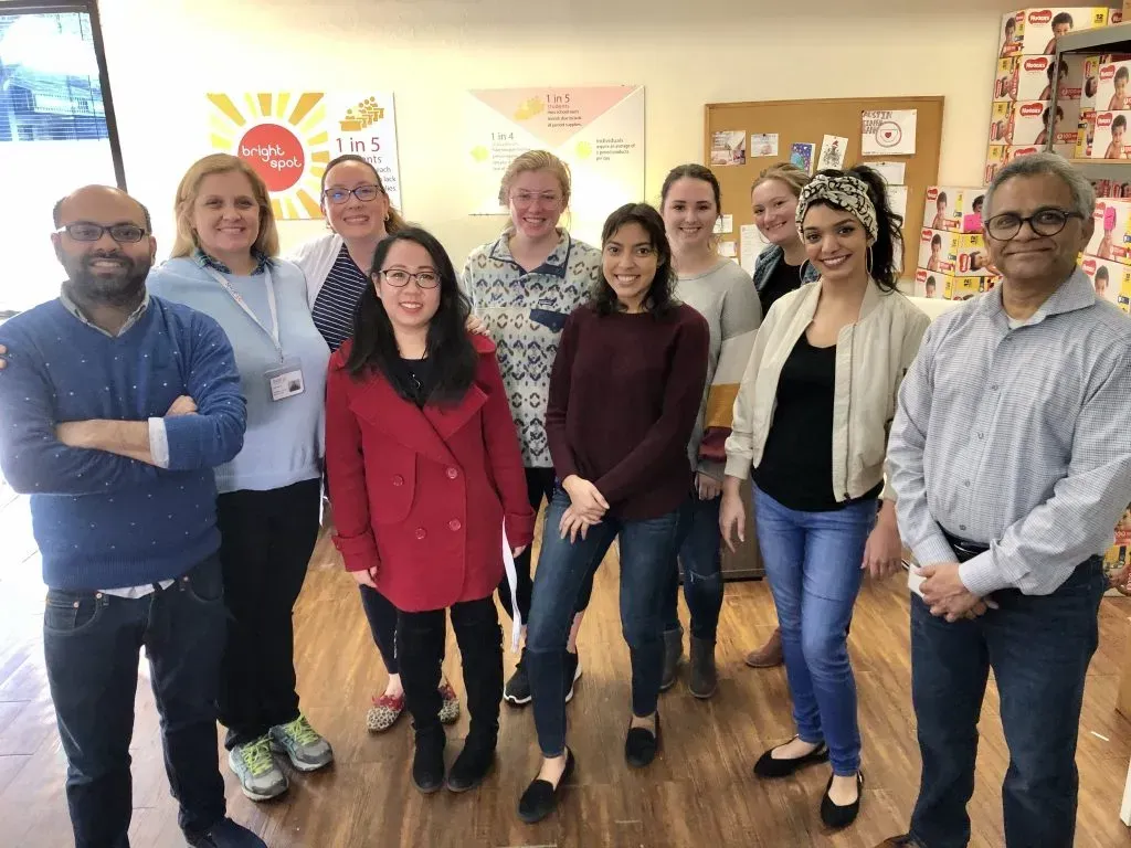 The Shop LC team at Austin Diaper Bank. 