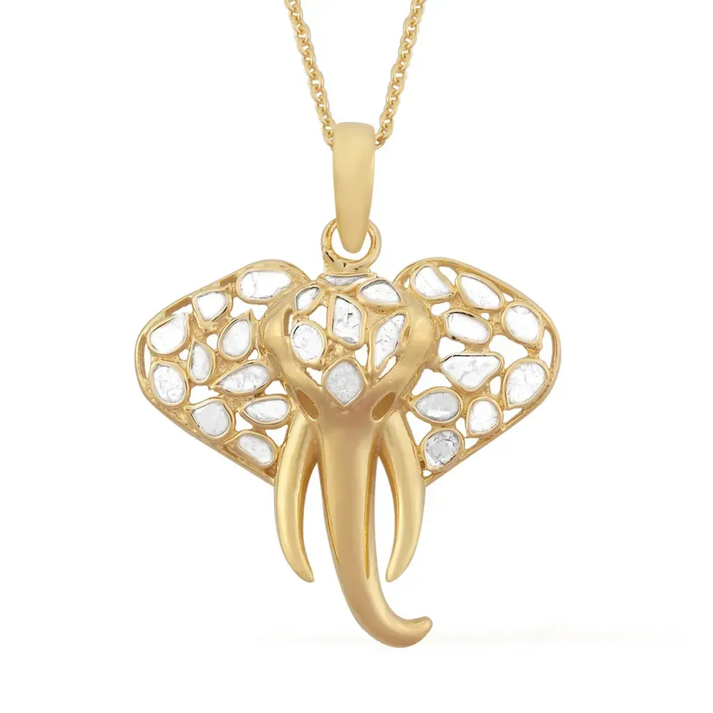 Gold animal jewelry pendant. 